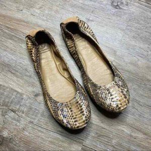 Tory Burch ballet flats snakeskin size 6.5